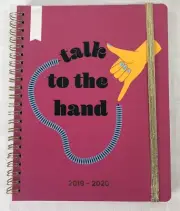 Yoobi Planner Talk to Hand Academic Monthly Weekly 2019-20 Organizer Journal