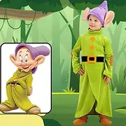 Fairy Tale Snow White Seven Dwarfs Outfits Costume Storybook Characters Cartoon Movie Cosplay for Boys Kid's Halloween Carnival World Book Day Performance Educ