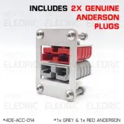 Anderson Plug Double Flush Mount Kit Plate Recessed Bracket 4X4 SB50 - 014 RED