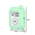 LCD Screen Mini Alarm Clock with Integrated Temperature Monitoring System