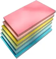 CORHAD Professional Hand Carved Double Layer Rubber Brick Lino Blocks for Stamps Carving Random Color
