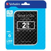 Verbatim Store-N-Go USB 3.0 Portable Hard Drive 2TB Black High Speed