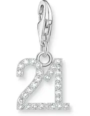 [Thomas Sabo] Club Number 21 CZ Charm in Silver