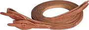 Weaver Leather ProTack Quick Change Split Rein Features Leather Tab Bit Ends, Brown