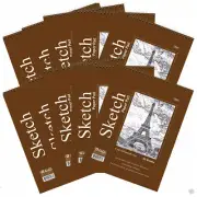 10 Pcs 6" X 8" Top Bound Spiral Sketch Book Paper Pad 50 Sheets Premium Quality