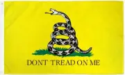 10 x DON'T TREAD ON ME GADSDEN YELLOW flag 3x5ft poly banner sign Military snake