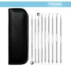 9pcs Blackhead Remover Extractor Tool Pimple Blemish Popper Comedone Kit Clip!Au