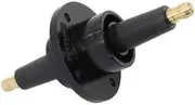 Aeroflow Firewall Feed Through - Black Chassis Mount - Feed Coil Wire - AF4020-8212