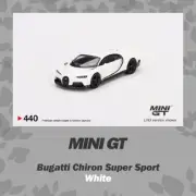 MINI GT 1:64 Bugatti Chiron Super Sport White LHD Diecast Model Car in box