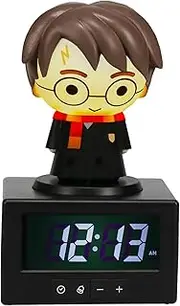 Paladone Harry Potter Digital Alarm Clock, Press Harry Potter for a Glowing Lamp or Night Light, Room Decor and Officially Licensed Merchandise
