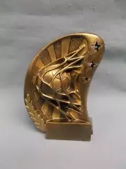 goal net SOCCER trophy ball gold resin award