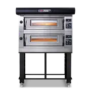 Moretti Forni Amalfi Double Deck Oven on Stand - 24 x 35cm Pizza - COMP D/2/S-EQ