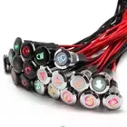 8/10/12/14/16mm LED Warning Pilot Light Dash Panel Indicator Lamp Car Van Boat