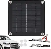 Solar Panel for Car Battery, Waterproof 10W 12V Trickle Charging Kit | Portable High Efficiency Battery Maintainer for Car Truck, Motorcycle, Snowmobile
