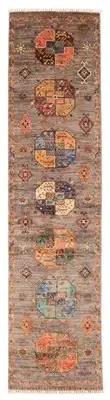 Vintage Hand-knotted Runner Rug 2'8" x 10'7" Traditional Wool Carpet