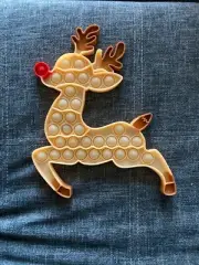 Rudolph Christmas Red Nose Fidget Bubble Popper Pop Stress It Reliever Reindeer