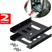 2pcs 2.5" to 3.5" Bay SSD Hard Drive HDD Mounting Bracket Adapter Dock / Tray