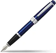 Cross Bailey Blue Lacquer Fountain Pen with Medium Nib (AT0456-12MS)
