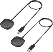 [2 Pack 50CM] USB C Magnetic Charger for Fitbit Versa 4 Chargers & Fitbit Sense 2 Chargers, Replacement Type-C Charging Cable for Fitbit Versa 4/3/Sense/2