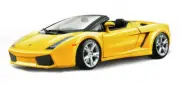 Model Car Scale 1:18 Burago Lamborghini Gallardo Spyder vehicles