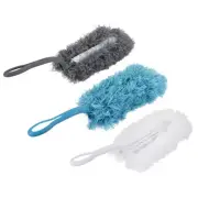 3Pcs Microfiber Duster Reusable Feather Duster Blue Gray White