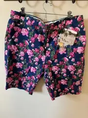 Royal & Awesome “Bloomer” golf shorts floral print NWT sz 44