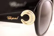 Brand New Chopard Sunglasses SCH 106S 0700 Black Gold/Gradient Grey Women