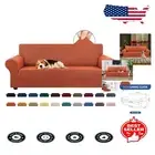 Machine Washable Stretch Couch Cover for 3 Cushions - Pureed Pumpkin Plaid