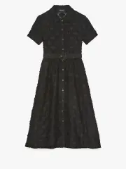 Belted Midi Shirt Dress
