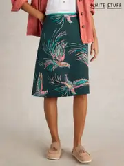 White Stuff Green Nell Reversible 100% Organic Cotton Skirt (F56497) | $136