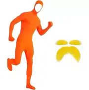 Kids Adults Dr Seuss The Lorax Costume Morph Bodysuit Moustache Book Week