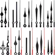 Hicarer 10 Styles Clock Hands Kits Made of Aluminum,DIY Repair Parts Replacement