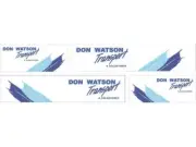 1:50 Printed Vinyl Decals - B-Double Trailer Set - Don Watson Transport