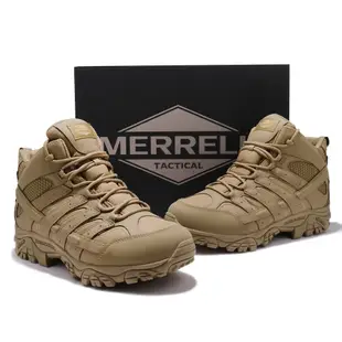 Merrell 戰術靴 Moab 2 Mid Tactical 狼棕色 男鞋 中筒 防水 登山鞋 ACS ML15849