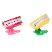 Clockwork Jumping Denture Educational Toys Dentist Desktop Decoration Prank Game