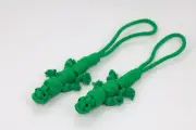 Handmade Eco Friendly Green Lizard Dog Rope Toys, Tug of War Toys