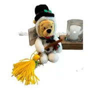 Disney Winnie the Pooh Snowman Bean Bag Plush with Broom Christmas Disney Store