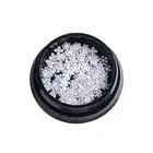 1 Bottle/100pcs Nail Art Decorations for 2022 New Year Winter White Snowfla P-bp