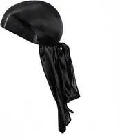 [Proumhang] Long Tail Durag,Pirate Hair Cap,Like Silk Bandana Satin Head Scarf for Men Women,Wave Headbands,Sleeping Square Scarf,Wide Headwraps,Hip-hop and Daily Decoration