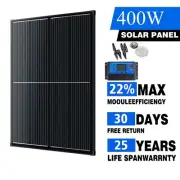 12V 400W Solar Panel Kit Mono Home Generator Caravan Camping Charging Controller