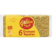 Golden Crumpet Squares 6 pack