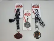 Star Wars Keychain Lot Lanyard Lucasfilm Stormtrooper New ThinkGeek