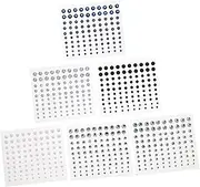 Vaguelly 6 Sheets Self Adhesive Rhinestone Stickers for DIY Decor Multi Face Gems for Nail Art Makeup and Crafting Includes Various for