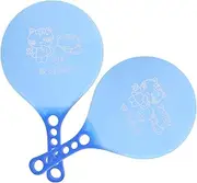 Anneome 1 Pair Badminton Rackets Durable Plastic Paddles for Beach Ball Shuttlecock Games Lightweight Design for Use for All Ages