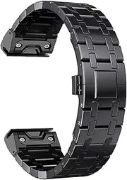 TOPBD 22mm 26mm Quick Fit Strap For Garmin Fenix 8 51mm 7X 7 Pro Fenix 6X 6 5X 5Plus Tactix 7 Metal Link Bracelet For Garmin fenix 3 3hr D2 Watchbands