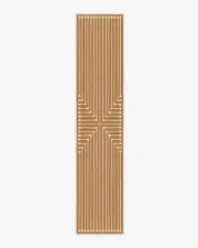 75' x 365' | Machine Washable Runner Rug | Kid & Pet Friendly | Indoor Rug | Jonathan Adler Inkdrop Copper Rug | Ruggable