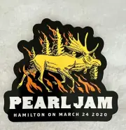 PEARL JAM STICKER HAMILTON ONTARIO CANADA 3/24/2020 EDDIE VEDDER