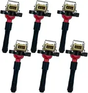 6PCS HIGH PERFORMANCE IGNITION COIL ARK-IG354-R UF354 E46 E36 E39 E38 E31 E53 E85 FOR BMW 3 5 7 8 Series Z3 Z4 X3 X5 M3 M5 E46 E36 E39 E38 E31 E53 E85 LANDROVER 2.2 2.5 2.8 3.0 3.2 L6 M52 M54 S52 M62