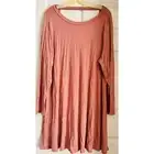 Emerald Mauve Jersey Open Back Tunic Top ~ 2XL