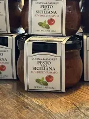 (6) Pack of Authentic Tomato Pesto - 7.9 Oz - Cucina & Amore - Italian Siciliana